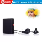 Hidden gps personal tracker for kids/child gps tracker rf-v6 gps tracker with sos button