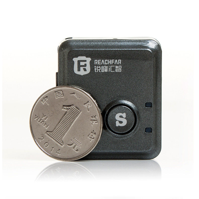 Coin size mini gps tracker for car with sos alarm vibration alarm rf-v8s