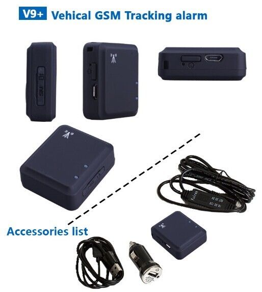 GSM alarm tracker for vehicle bicycle asset with noise vibration sensor alarm rf-v9+