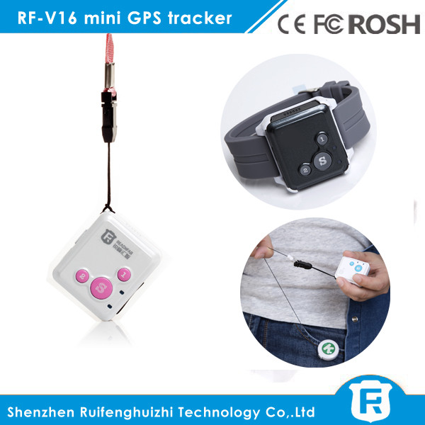 Reachfar rf-v16 mini personal gps tracker kids with big sos panic button